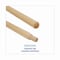 Boardwalk 60" Mop and Broom Handles, 1.13" Dia, Natural, Wood BWK137 - alternate 2